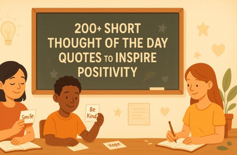 200+ Powerful Short Thought of the Day to Spark Positivity