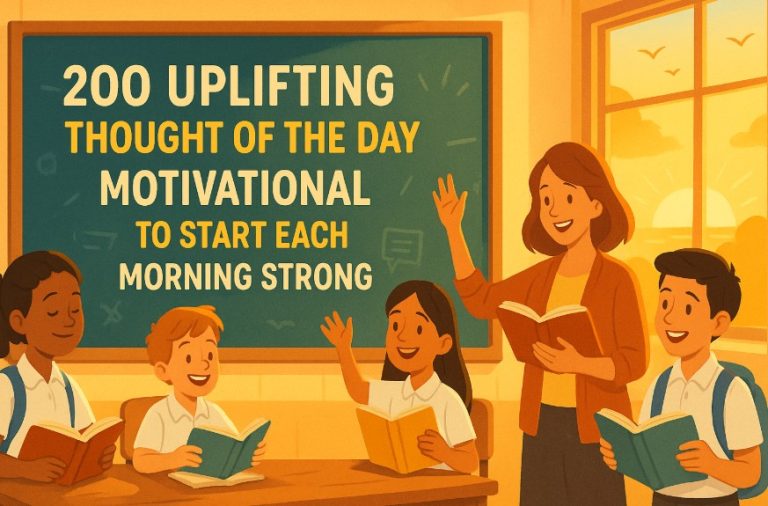 200 Uplifting Thought of the Day Motivational to Start Each Morning Strong