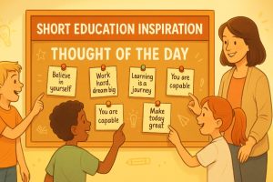 Short Education Inspiration Thought of the Day for Classrooms
