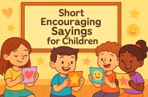 Short Encouraging Sayings for Children