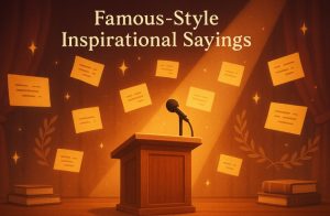 Famous-Style Inspirational Sayings in Unique Words